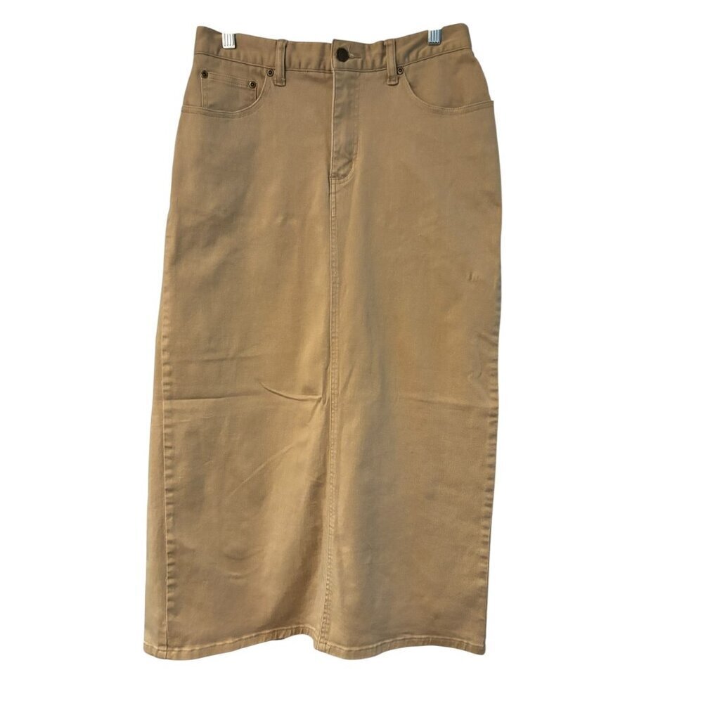 Chadwick 's Women's Long Khaki Skirt - Picture 2 of 7